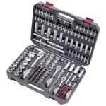Kraftwerk Tools 204.104.800 Set di chiavi a bussola, Basic, 1/4"+3/8"+1/2", 200 pz.