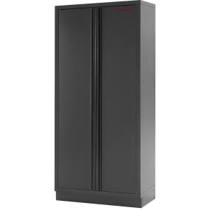 Kraftwerk Tools 3964G-BLK MOBILIO BLK 4er Kombi mit Lochwand 2-Türig, Buche Multiplex