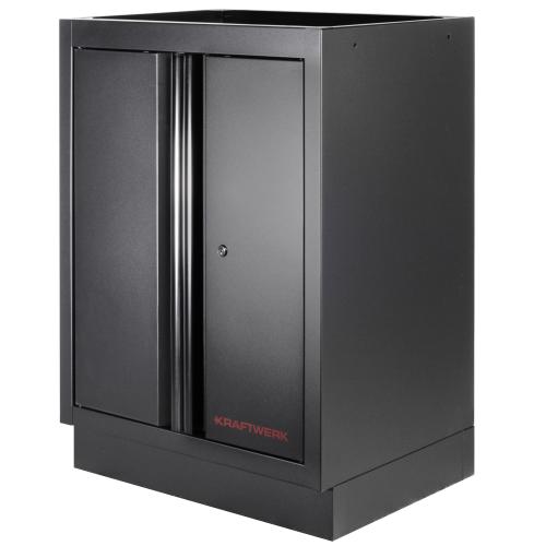 Kraftwerk Tools 3964G-BLK MOBILIO BLK 4er Kombi mit Lochwand 2-Türig, Buche Multiplex