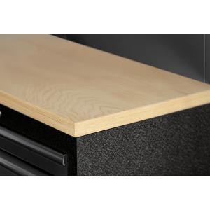 Kraftwerk Tools 3964B-BLK Mobilio da officina a 4 elementi, 1-ante Faggio BLK