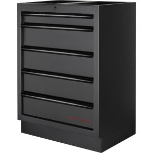 Kraftwerk Tools 3964B-BLK Mobilio da officina a 4 elementi, 1-ante Faggio BLK