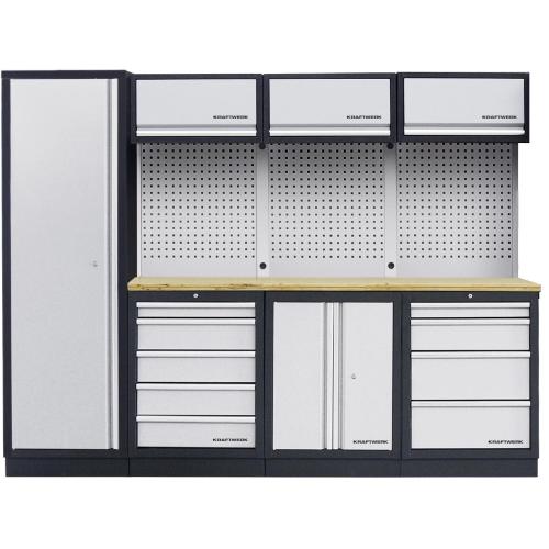 Kraftwerk Tools 3964B MOBILIO 4er Komplett-Kombi mit Lochwand, Buche Multiplex