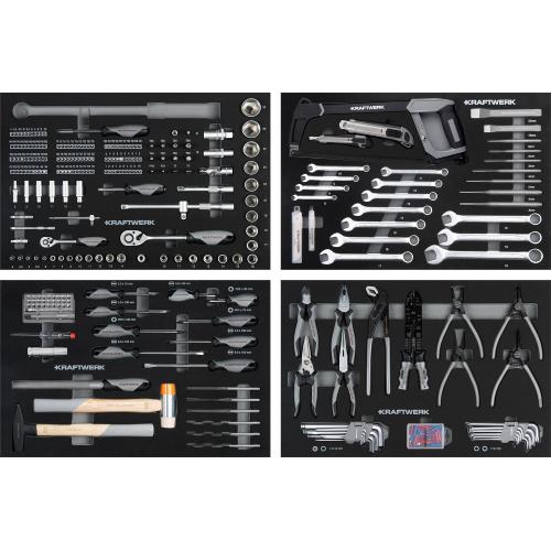Kraftwerk Tools 102.117.103 Carrello da officina BT700s, attrezzato, 337 pz.
