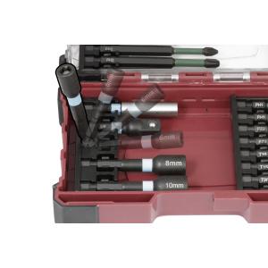 Kraftwerk Tools 306.378.004 Bit Box Profi Impact Control 1/4",  29 pezzi