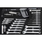 Kraftwerk Tools 105.102.019 Cassetto Anello a forcella / impatto / taglio 46-pz.