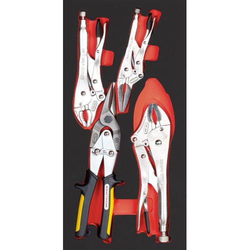 Kraftwerk Tools 105.401.023 Inserte Alicates +cizallas chapa metálica 4 pzas.