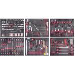 Kraftwerk Tools 105.515.000 Assort. di utensili, EVA, 1/4"+ 3/8"+ 1/2", 280 pz.