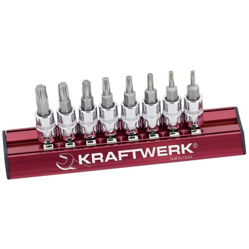 Kraftwerk Tools 105099 Regleta MAGALU 8 vasos-punta TX 1/4"