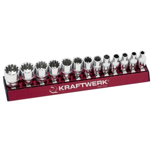 Kraftwerk Tools 130990 13-p. COMBI socket set MAGALU 1/4"