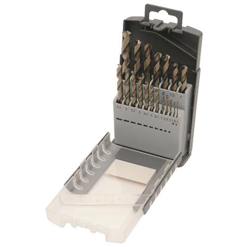 Kraftwerk Tools 13904 19-pcs. HSSE-Co 5 twist drill assortment Ø 1-10/0.5 mm