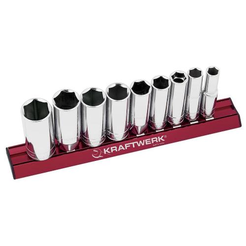 Kraftwerk Tools 201599 Regleta MAGALU 9 vasos largos pulg.  3/8"