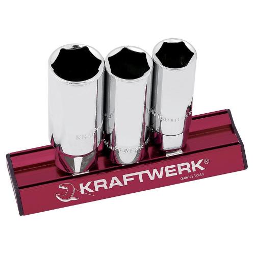 Kraftwerk Tools 201998 3-p. spark plug socket set MAGALU 3/8"
