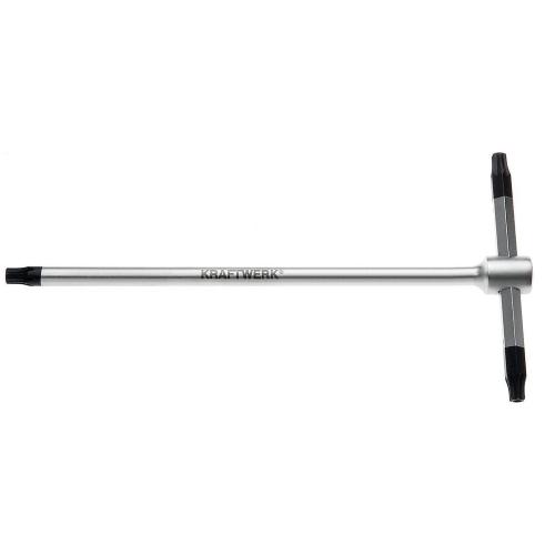 Kraftwerk Tools 2594-30 T-Griff-Stiftschlüssel TX mit Bohrung, TX T30