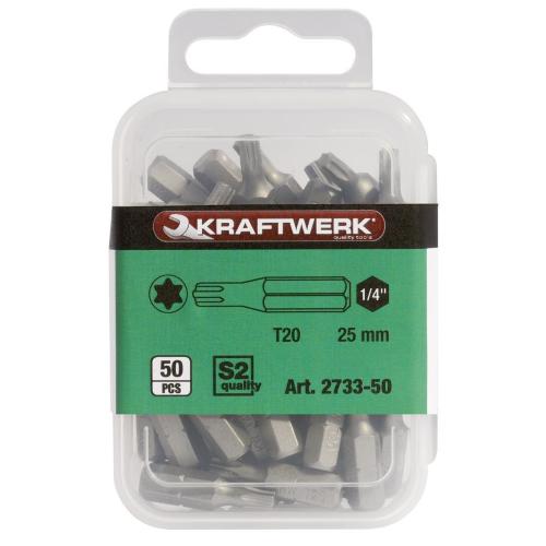 Kraftwerk Tools 2735-50 1/4" TX bit 25 mm T30, 50pcs