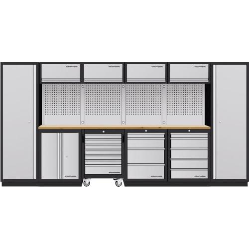 Kraftwerk Tools 3964K-HS745H-K4-EX MOBILIO-EX 6 combi, 2x armoire haute, chariot d'atelier, hêtre