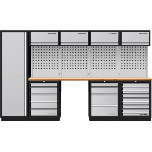 Kraftwerk Tools 3964K-H5049-K4 Mobilio 5-pc combi, tall cabinet, 4/5/9 draw-pieces, beech