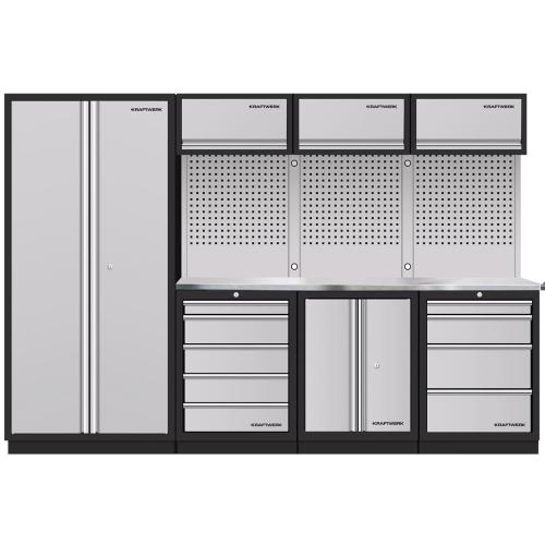 Kraftwerk Tools 3964GIX Mobilier d'atelier 4 éléments MOBILIO Acier inoxidable