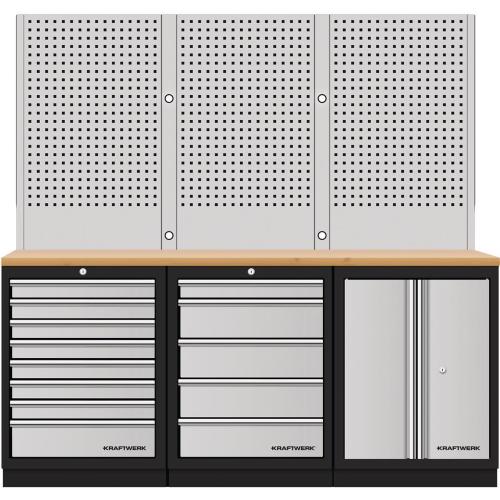 Kraftwerk Tools 3964K-85S-W Mobilo 3-piece combi-pieceforated wall