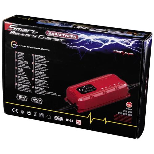 Kraftwerk Tools 31314 Chargeur batterie intelligent 12/24V 25A