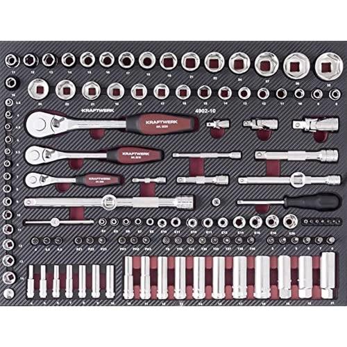 Kraftwerk Tools 4902-10-1 Set di chiavi a bussola PRO LINE EVA, 125 pezzi