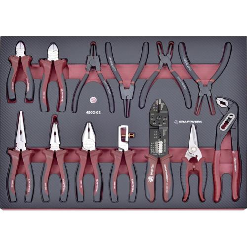 Kraftwerk Tools 4902-03 13-p. EVA pliers set