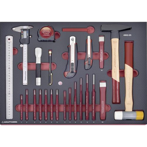 Kraftwerk Tools 4902-05 41-t. Schlag-/Mess-/Schneidwerkzeug-Satz