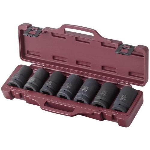 Kraftwerk Tools 500015 7-t.  tiefer Schlagstecknuss Satz 1"