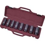 Kraftwerk Tools 400015 Set di chiavi a bussola a macchina lunghe 8pz.  3/4"