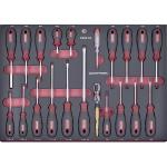 Kraftwerk Tools 4902-04 21pz- Assort. EVA per cassetto giraviti e cercafase