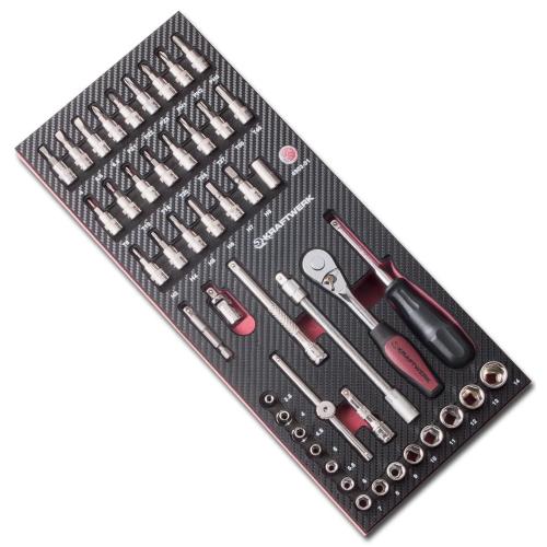 Kraftwerk Tools 4903-01 46-p. 1/4" EVA3 socket wrench set