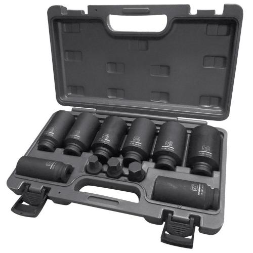 Kraftwerk Tools 381905 11-t. 12 Kant-Schlag-Stecknuss-Satz 1/2