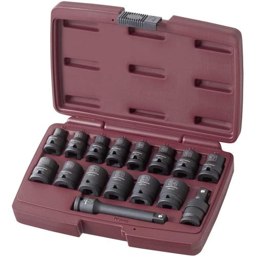 Kraftwerk Tools 380005 16pz. Set di bussole a macchina 1/2"