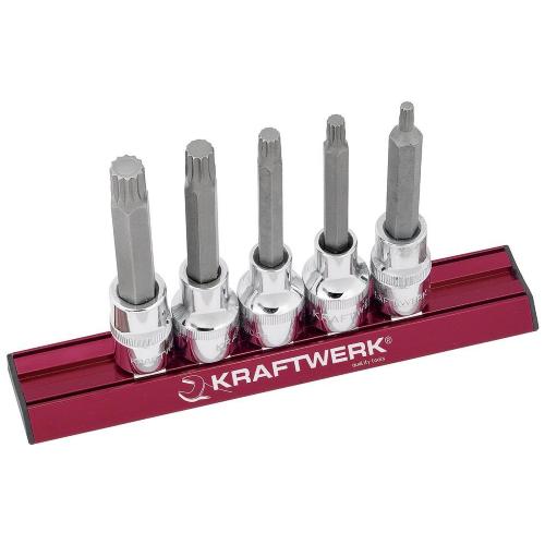 Kraftwerk Tools 338099 7pz-  Set MAGALU di chiavi a bussola giravite lunghe  XZN 1/