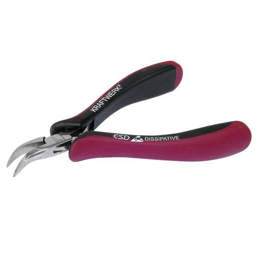 Kraftwerk Tools 4234-115 Pinza Hightech per elettr.ica, becchi semitondi pieg. a 45°