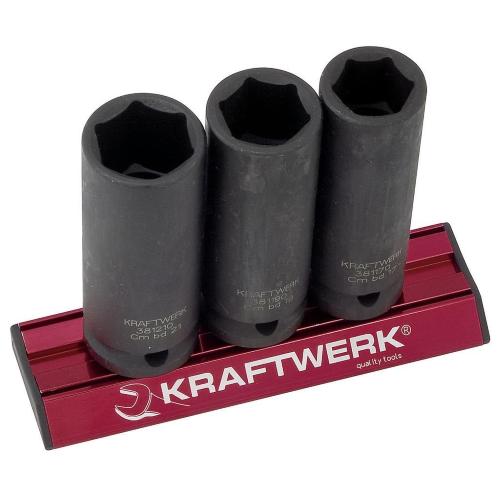 Kraftwerk Tools 381099 Jeu de 3 douilles impact MAGALU 1/2"