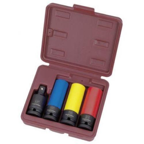 Kraftwerk Tools 3083 4-p. 1/2" univ. imp. socket set w/sleeve