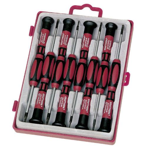 Kraftwerk Tools 3178 Serie di giraviti di precisione, TX+ tamper, 8 pz.