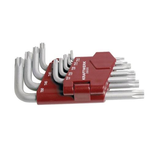 Kraftwerk Tools 3605 L-wrench key set, TX, 9 pcs.