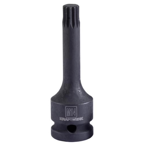 Kraftwerk Tools 388014 1/2" dr. XZN spline impact socket M14