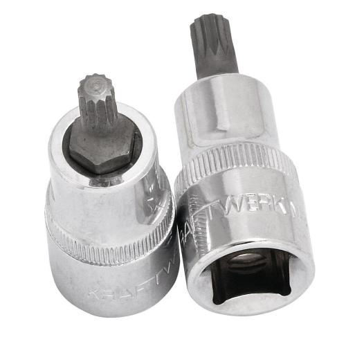 Kraftwerk Tools 328016 1/2" Vielzahn-Bit-Stecknuss M16