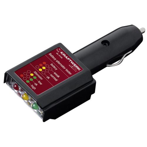 Kraftwerk Tools 31129 Testeur de batterie et alternateur