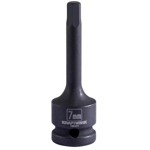 Kraftwerk Tools 386007 1/2" dr. hexagon impact socket 7 mm