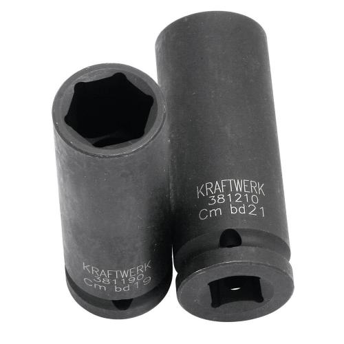 Kraftwerk Tools 381170 Vaso largo impacto 1/2" 17 mm