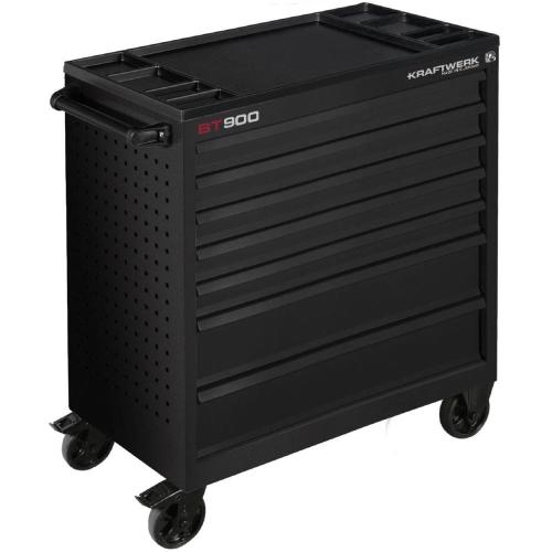 Kraftwerk Tools 101.217.BLK Werkstattwagen BT900 7 Schubladen schwarz