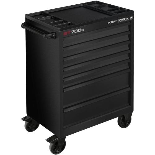 Kraftwerk Tools 101.107.BLK Workshop trolley BT700s 7 drawers black