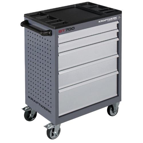 Kraftwerk Tools 101.115.100 Carrello da officina BT700 60/40 5 cassetti