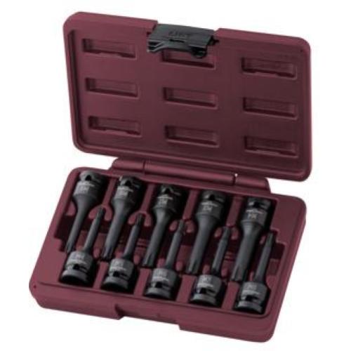 Kraftwerk Tools 3089 10pz- Set di chiavi a bussola a giravite RIBE a macchina
