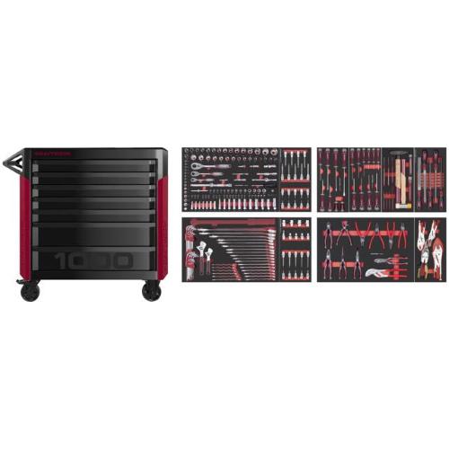 Kraftwerk Tools 102.517.006 PRO LINE Mobile Tool Cabinet PT1000 7 drawers 261 pcs.