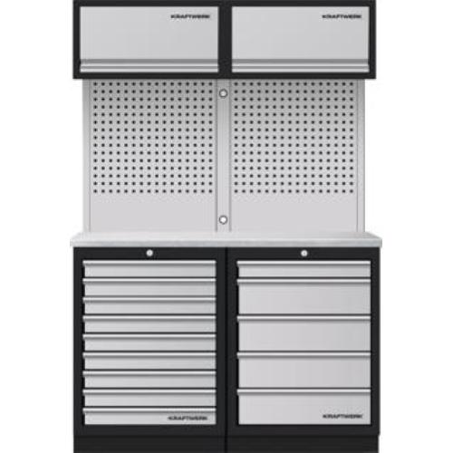 Kraftwerk Tools 3964K-95K2IX Mobilio 2-pc. combi, 5 & 9 draw-pieces inox