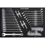 Kraftwerk Tools 105.102.012 Cassetto Chiavi combinate / Chiavi ad anello 46-pz.